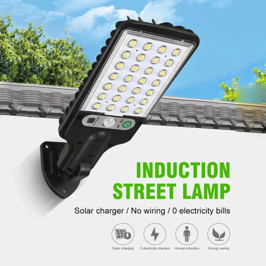 LED Solar Light Outdoor 3 Modes Motion Sensor Spotlights AMBStore