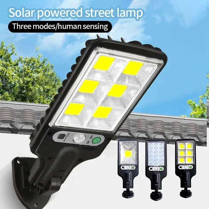 LED Solar Light Outdoor 3 Modes Motion Sensor Spotlights AMBStore