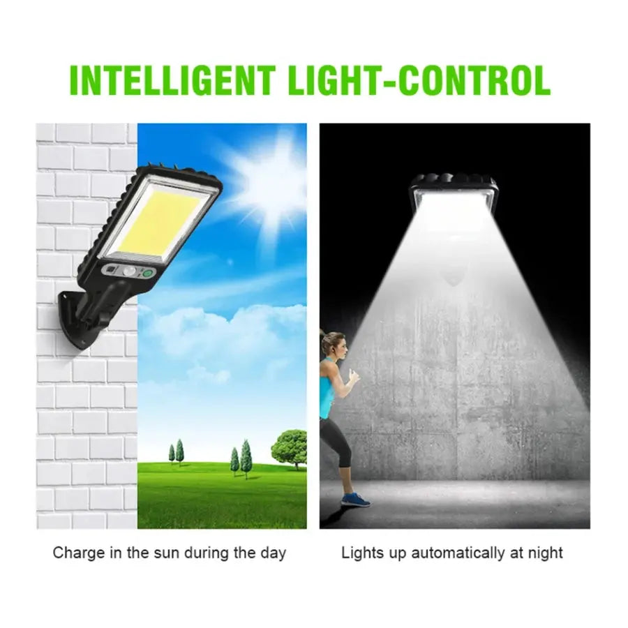 LED Solar Light Outdoor 3 Modes Motion Sensor Spotlights AMBStore