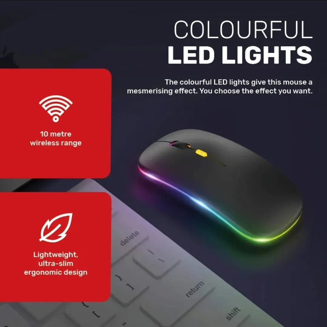Wireless Mouse Rechargeable Ultra Slim Bluetooth