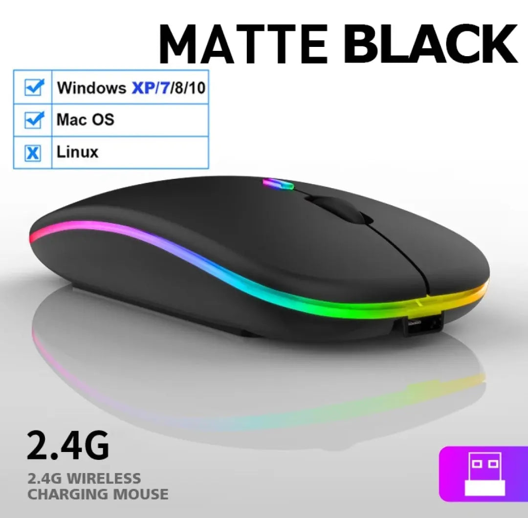 Wireless Mouse Rechargeable Ultra Slim Bluetooth