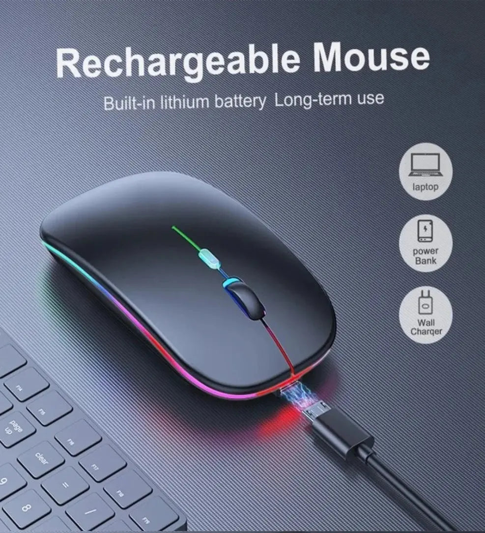 Wireless Mouse Rechargeable Ultra Slim Bluetooth