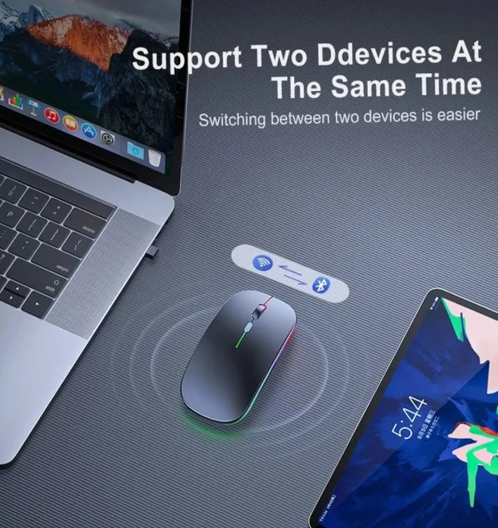 Wireless Mouse Rechargeable Ultra Slim Bluetooth