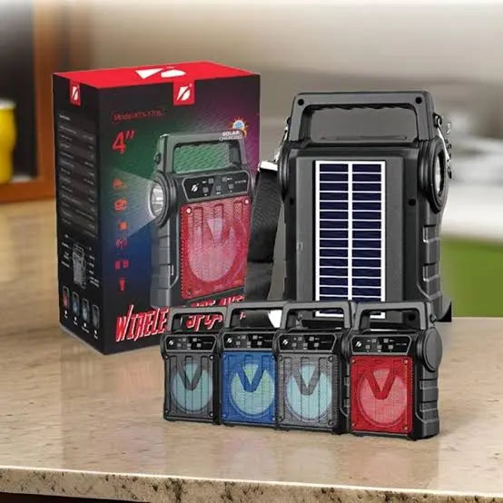 KTS 1706 Portable Solar Rechargeable Bluetooth Speaker AMBStore