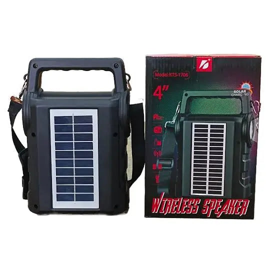 KTS 1706 Portable Solar Rechargeable Bluetooth Speaker AMBStore