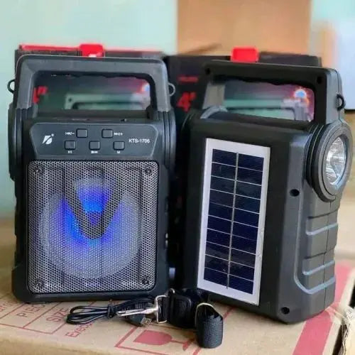 KTS 1706 Portable Solar Rechargeable Bluetooth Speaker AMBStore